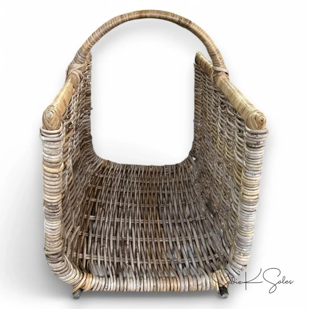 20” Kooboo Rattan Log Holder Basket –‎ Threshold Studio McGee, Target 2021